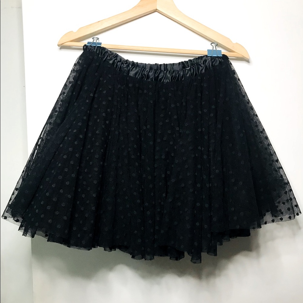 Betsey Johnson Black Petticoat Skirt